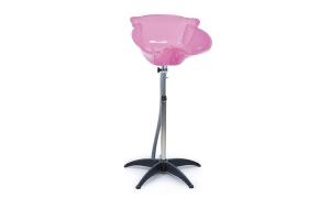 Bac de lavage portable rose avec pied