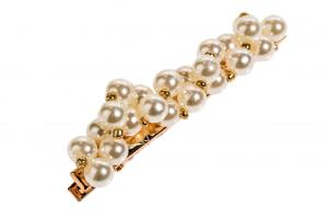 Barrette à cheveux perlée