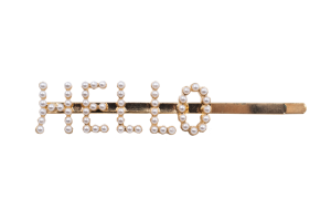 Barrette perle Hello Stella Green Barrette perle Hello Stella Green