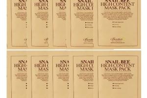 Benton - Pack de masques à haut contenu Snail Bee - 10pièces