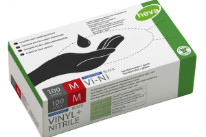 Boite de 100 gants noirs vinyle taille M