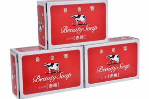 COW soap - Beauty Soap Bar - 85g x3 - Red Box - Rose