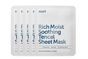 Dear, Klairs - Masque de feuille de Tencel apaisant riche et...