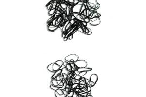 Elastiques caoutchouc noirs petit format x 40 pièces
