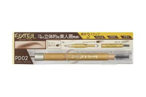 EXCEL - Poudre &amp; Crayon Eyebrow EX - 0.4g - PD02 Camel Brown