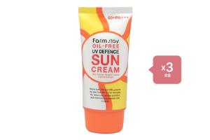 Farm Stay Oil Free UV Defence Sun Cream SPF50+ PA+++ - 70ml (3ea) Set