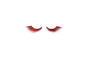 Faux Cils Crazy Plume Flamme Rouge X2 Avec Colle Shophair