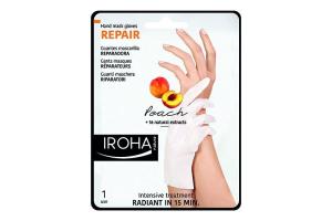 Gants masques réparateurs mains et ongles Pêche IROHA