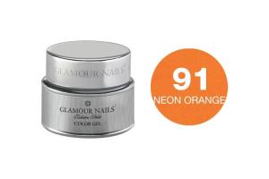 Gel couleur 91 neon orange Glamour Nails 5ML