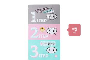Holika Holika - Pig-nose Clear Black Head 3-Step Kit - 1 Treatment