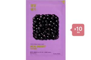 Holika Holika Pure Essence Mask Sheet - Acai Berry - 1pièce (10ea) Set