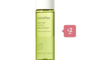 innisfree - Apple Seed Lip & Eye Makeup Remover - 100ml (2ea) Set innisfree - Apple Seed Lip & Eye Makeup Remover - 100ml (2ea) Set