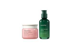 innisfree - Jeju Cherry Blossom Jelly Cream - 50ml (1ea)+ Green...