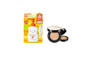 ISEHAN - Kiss Me Mommy UV Mild Gel SPF33 PA+++ - 100ml X Jung Saem Mool - Essential Skin Nuder Long Wear Cushion - 14g+14g -...