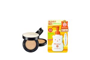 ISEHAN - Kiss Me Mommy UV Mild Gel SPF33 PA+++ - 100ml X Jung Saem Mool - Essential Skin Nuder Long Wear Cushion - 14g +14g -...