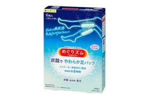 Kao - MegRhythm Pack de pieds doux gazéifiés Lavande Menthe - 6pièce