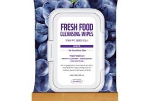 Lingettes nettoyantes au raisin Fresh Food Farm Skin