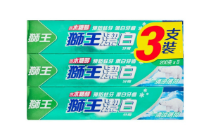 LION - Fresh & White - Menthe fraîche fraîche - 200g*3
