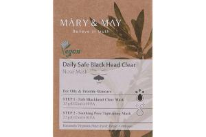 MARY&MAY - Masque de nez transparent Daily Safe Black Head - Step1