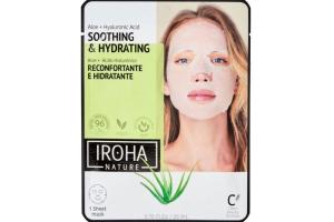 Masque visage tissu hydratant IROHA Masque visage tissu hydratant IROHA