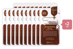 Mediheal Placenta Revital Essential Mask EX Pack - 10pc (2ea) Set
