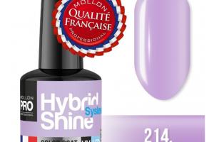 Mini Vernis Semi-Permanent Hybrid Shine Mollon Pro 8ml 214 Mini Vernis Semi-Permanent Hybrid Shine Mollon Pro 8ml 214