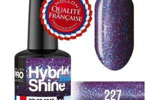 Mini Vernis Semi-Permanent Hybrid Shine Mollon Pro 8ml Sirus - 227 Mini Vernis Semi-Permanent Hybrid Shine Mollon Pro 8ml Sirus - 227