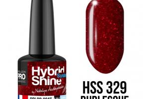 Mini vernis semi-permanent Hybrid Shine n°329 Burlesque Mollon Pro 8ML