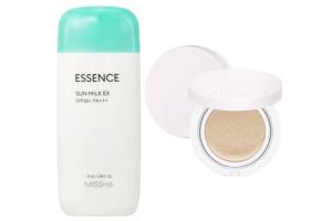 MISSHA All Around Safe Block Essence Sun Milk EX - 70ml (SPF50+ PA+++) (1ea) + Magic Cushion Cover Lasting - 15g (SPF50+...