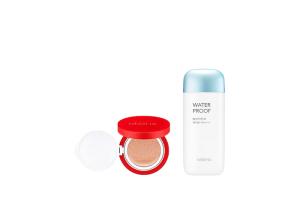 MISSHA - All-Around Safe Block Waterproof Sun Milk SPF 50+/PA++++ - 70ml X MISSHA - Velvet Finish Cushion SPF50+ PA+++ - 15g - 23