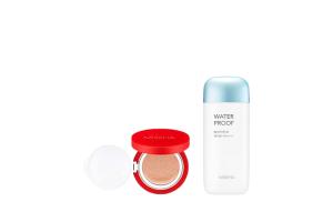 MISSHA - All-Around Safe Block Waterproof Sun Milk SPF 50+/PA++++ - 70ml X MISSHA - Velvet Finish Cushion SPF50+ PA+++ - 15g - 21