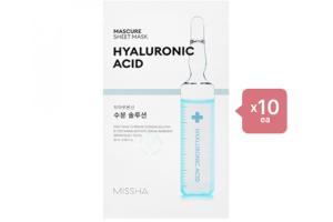 MISSHA Mascure Solution Sheet Mask - Hyaluronic Acid - 1pc (10ea) Set MISSHA Mascure Solution Sheet Mask - Hyaluronic Acid - 1pc (10ea) Set