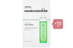 MISSHA Mascure Solution Sheet Mask - Madecassoside - 1pc (10ea) Set