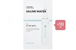 MISSHA Mascure Solution Sheet Mask - Saline Water - 1pc (10ea) Set
