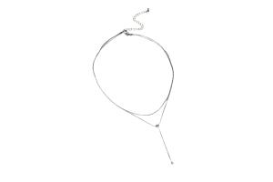 MsBlossom - Collier Superposé Bonnet - 1pièce - Silver