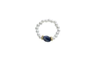 MsBlossom - Faux Pearl Ring - 1pièce - Blue MsBlossom - Faux Pearl Ring - 1pièce - Blue