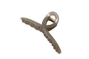 MsBlossom - Griffe de cheveux en croix unie - 1pièce - Grey MsBlossom - Griffe de cheveux en croix unie - 1pièce - Grey