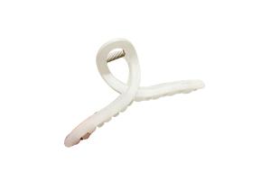 MsBlossom - Griffe de cheveux en croix unie - 1pièce - White