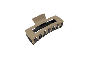 MsBlossom - Griffe de cheveux découpée mate - 1pièce - Camel x Black