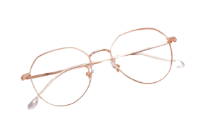 MsBlossom - Lunettes rondes en métal bloquant la lumière bleue -...