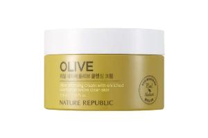 NATURE REPUBLIC - Crème Nettoyante Vraie Nature - 210ml - Olive NATURE REPUBLIC - Crème Nettoyante Vraie Nature - 210ml - Olive
