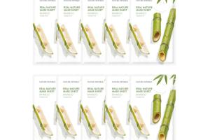 NATURE REPUBLIC - Real Nature Sheet Mask - Bamboo - 1pc (10ea) Set