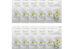 NATURE REPUBLIC - Real Nature Sheet Mask - Chamomile - 1pc (10ea) Set NATURE REPUBLIC - Real Nature Sheet Mask - Chamomile - 1pc (10ea) Set