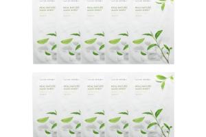 NATURE REPUBLIC - Real Nature Sheet Mask - Green Tea - 1pc (10ea) Set