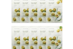 NATURE REPUBLIC - Real Nature Sheet Mask - Olive - 1pc (10ea) Set