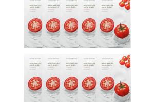 NATURE REPUBLIC - Real Nature Sheet Mask - Tomato - 1pc (10ea) Set NATURE REPUBLIC - Real Nature Sheet Mask - Tomato - 1pc (10ea) Set