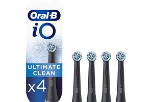 Oral-B - iO Ultimate Clean Têtes de remplacement - 4pièces - Black Oral-B - iO Ultimate Clean Têtes de remplacement - 4pièces - Black