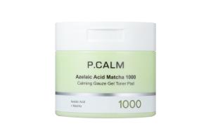 P.CALM - Disques toniques apaisants en gaze de gel Matcha 1000 à l'acide azélaïque - 110g /60ea P.CALM - Disques toniques apaisants en gaze de gel Matcha 1000 à l'acide azélaïque - 110g /60ea
