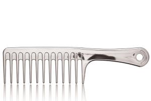 Peigne maxi argenté 24,5cm