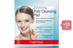 PUREDERM Exfoliating Pore Cleansing Pad - 1pc (10ea) Set